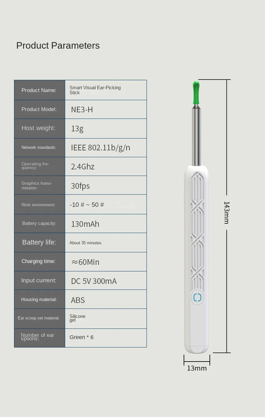 Visual Ear Wax Removal Tool with HD Camera - 22