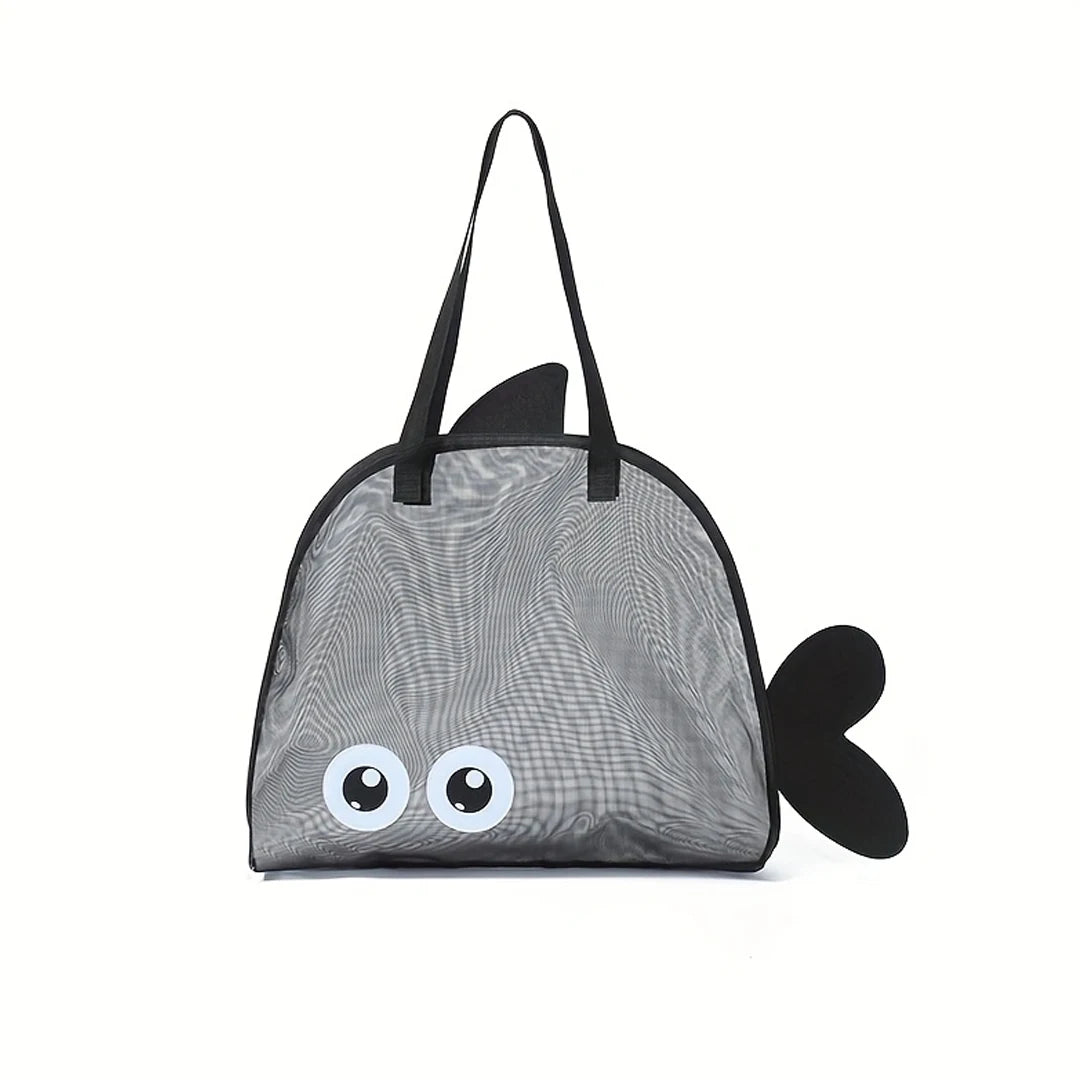 Large Foldable Mesh Beach Tote Bag for Family Vacation