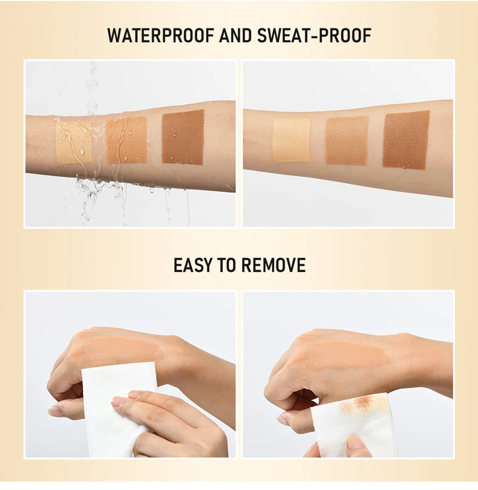 Waterproof Airbrush Leg Foundation and Body Concealer with Applicator