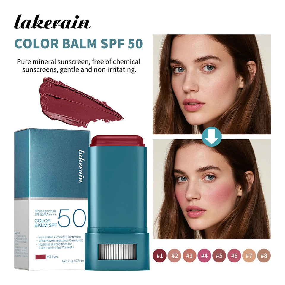 Color Correcting CC Cream and Sunscreen Blush Stick Set