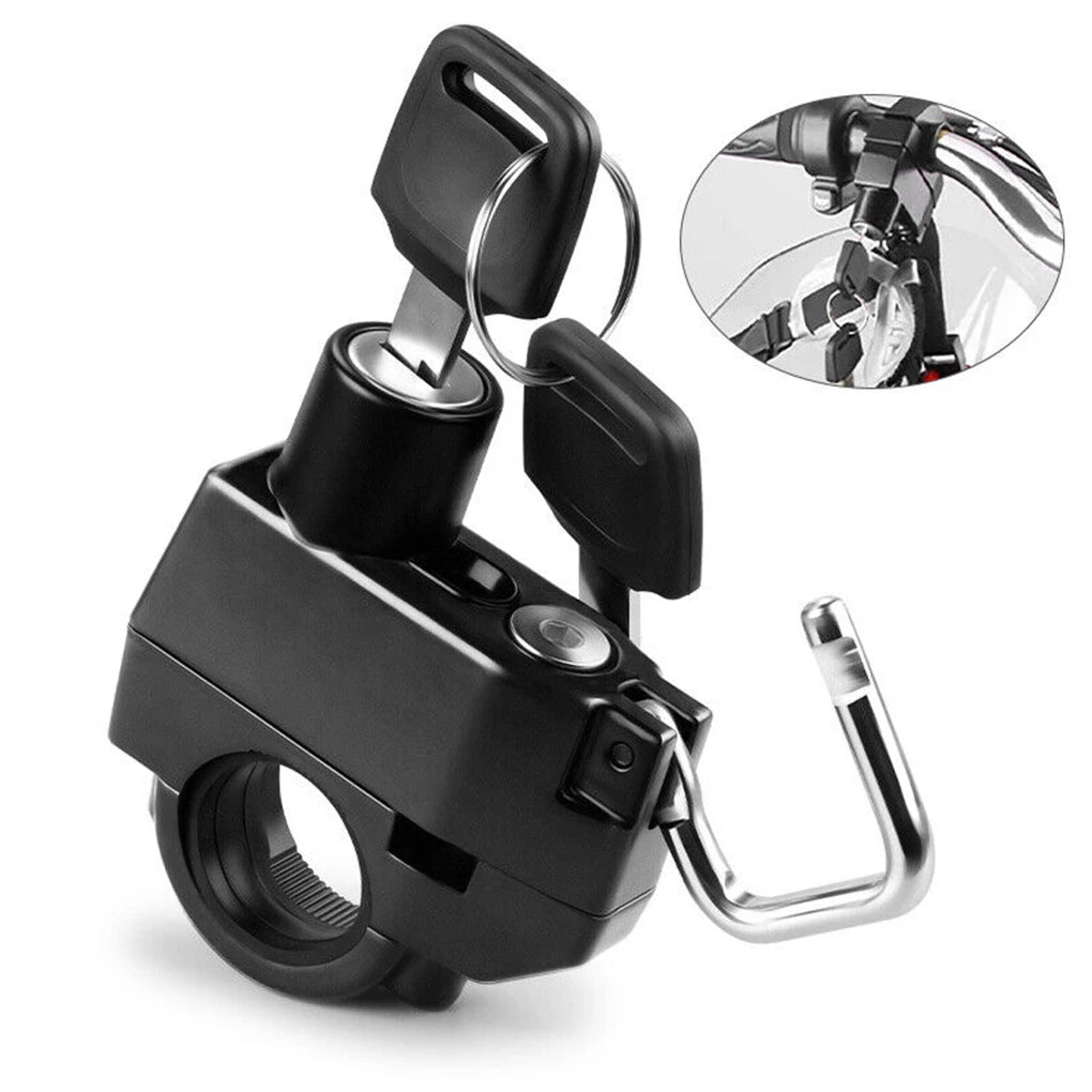 Anti-Theft Motorcycle Helmet Lock with Keys - 13