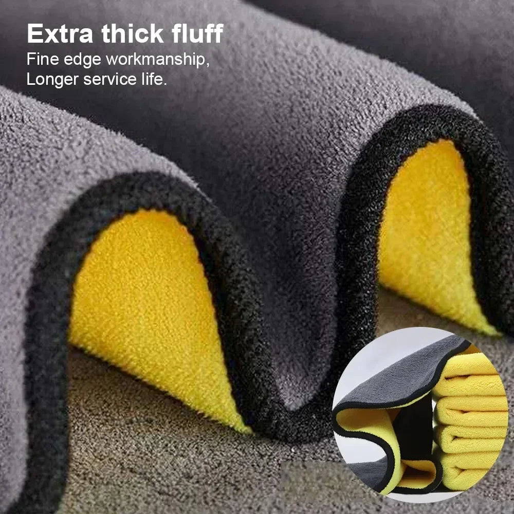 Thickened Microfiber Cleaning Towel Ultra Absorbent Car Drying Cloth - 4
