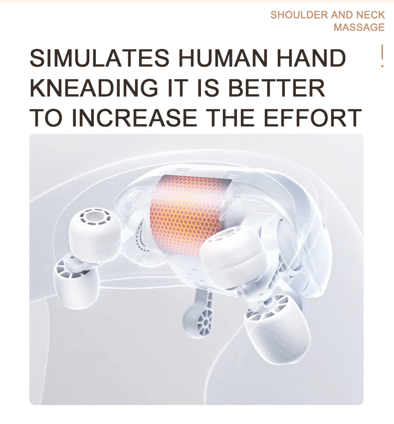 Wireless 6D Heated Neck and Shoulder Deep Tissue Massager