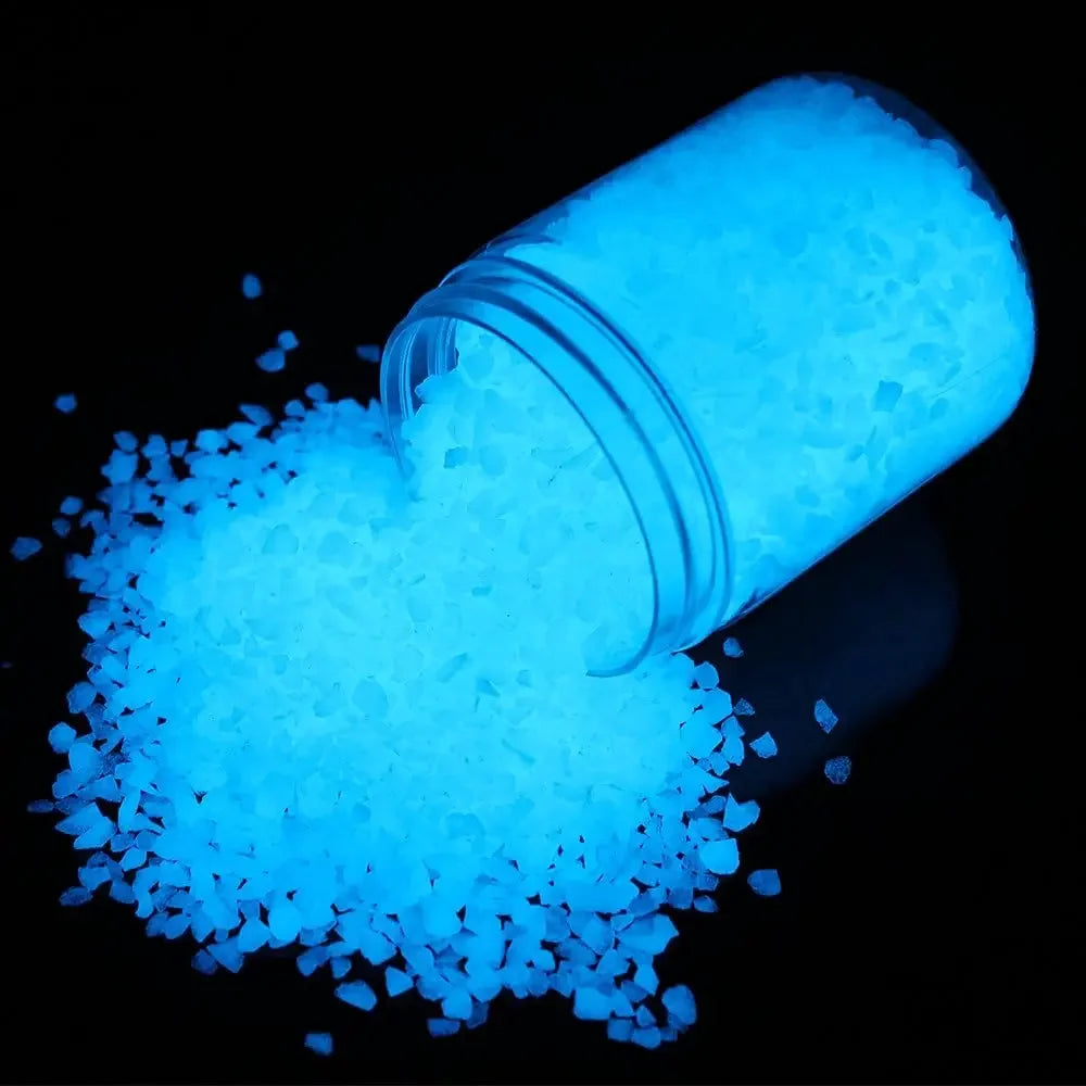 10000pcs Luminous Fluorescent Sand Glow in the Dark Stones for Decor