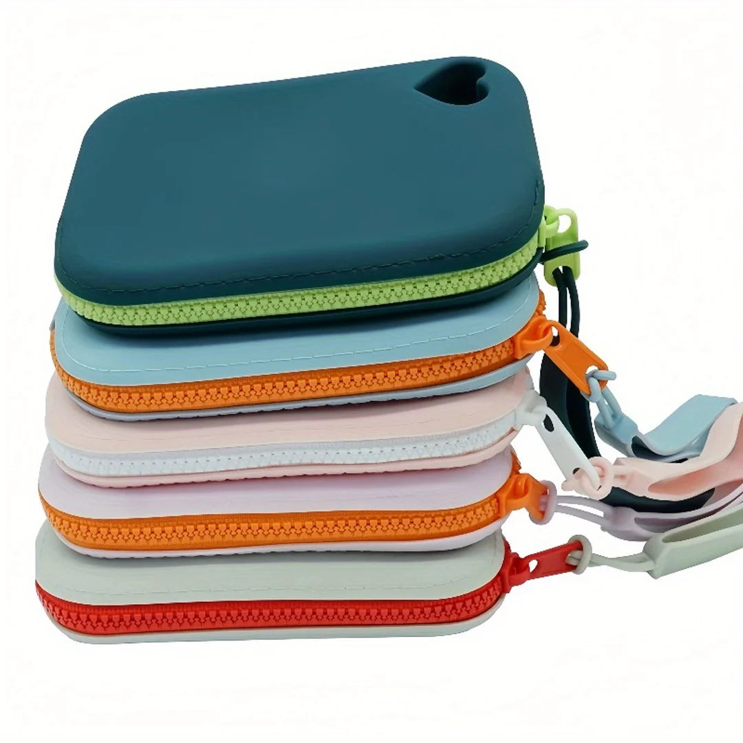 Portable Silicone Zipper Pouch for Small Accessories - 3
