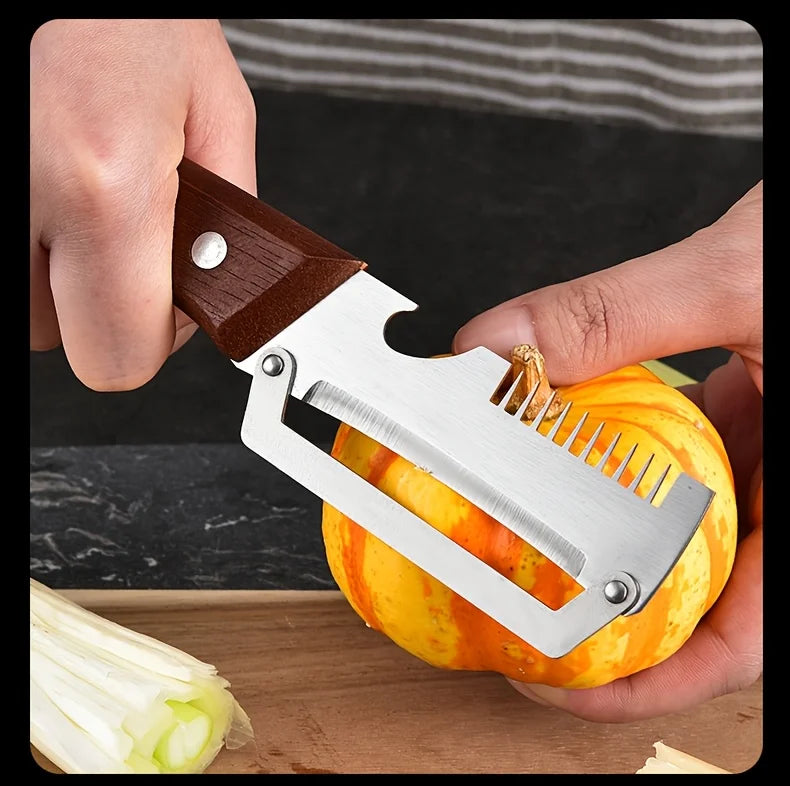 3-in-1 Multifunctional Vegetable Peeler and Scallion Slicer