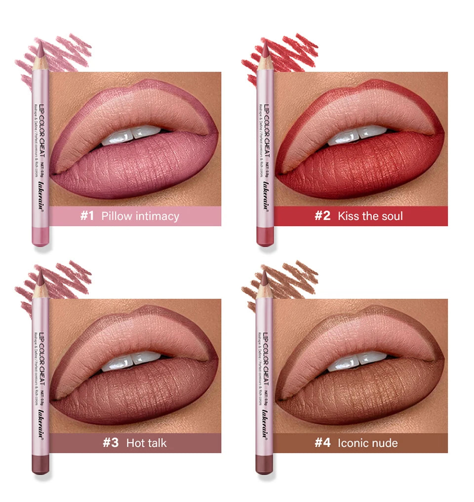 Waterproof Matte Lip Liner Pencil Set