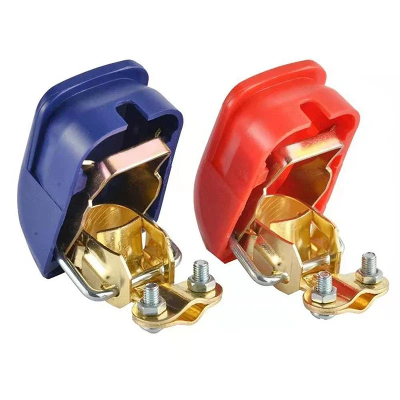 Quick Release Car Battery Terminal Connectors Positive Negative Pair - 18