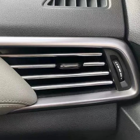 10PCS Car Air Vent Trim Strips Interior Decoration Outlet Moulding