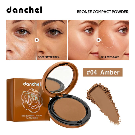 Matte Bronze Pressed Setting Powder for Facial Contouring
