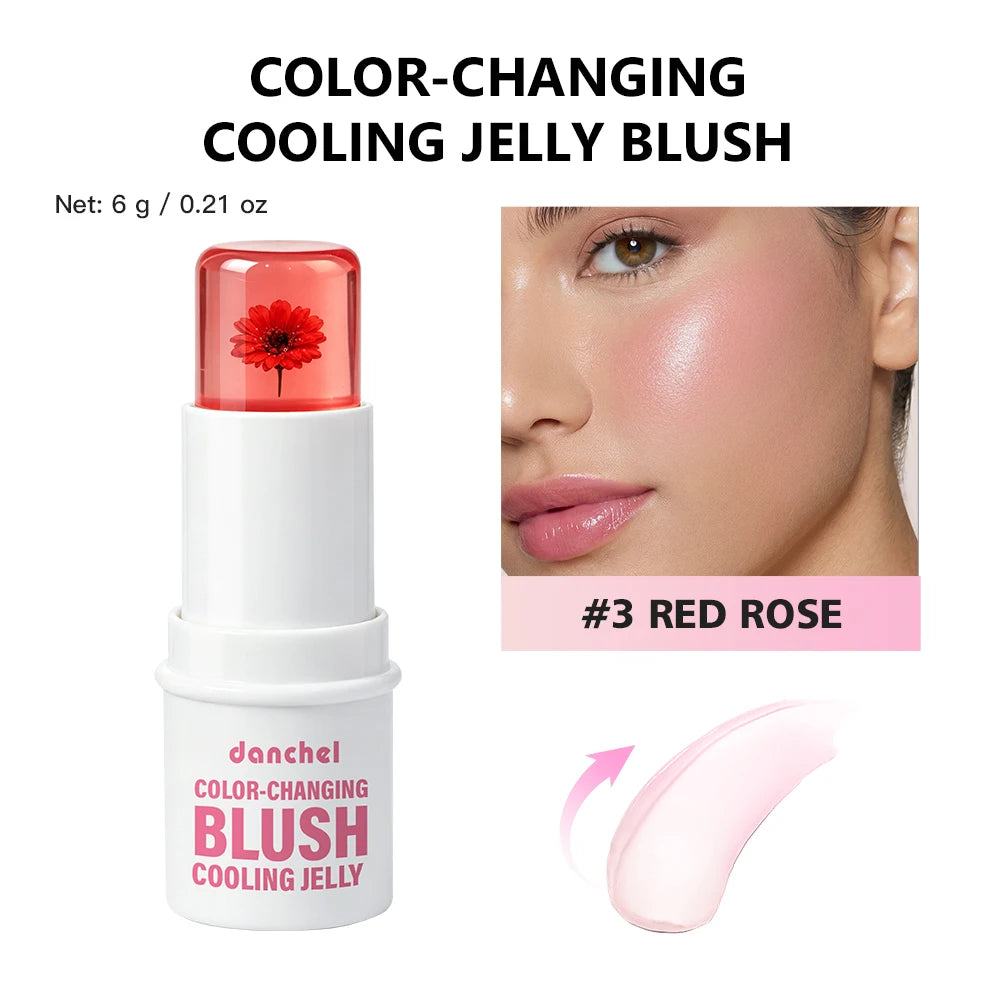 pH Adaptive Color-Changing Jelly Blush for Lips, Cheeks, and Eyes - 22