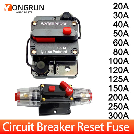 Manual Reset Circuit Breaker for Automotive Audio Systems