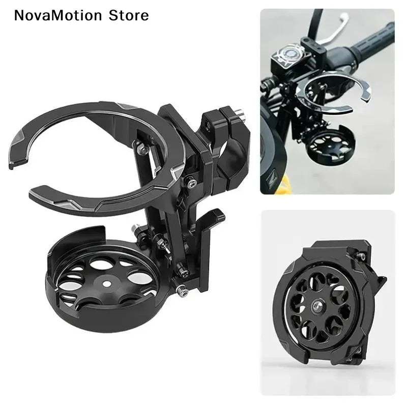 Foldable Motorcycle Handlebar Drink Cup Holder - 8