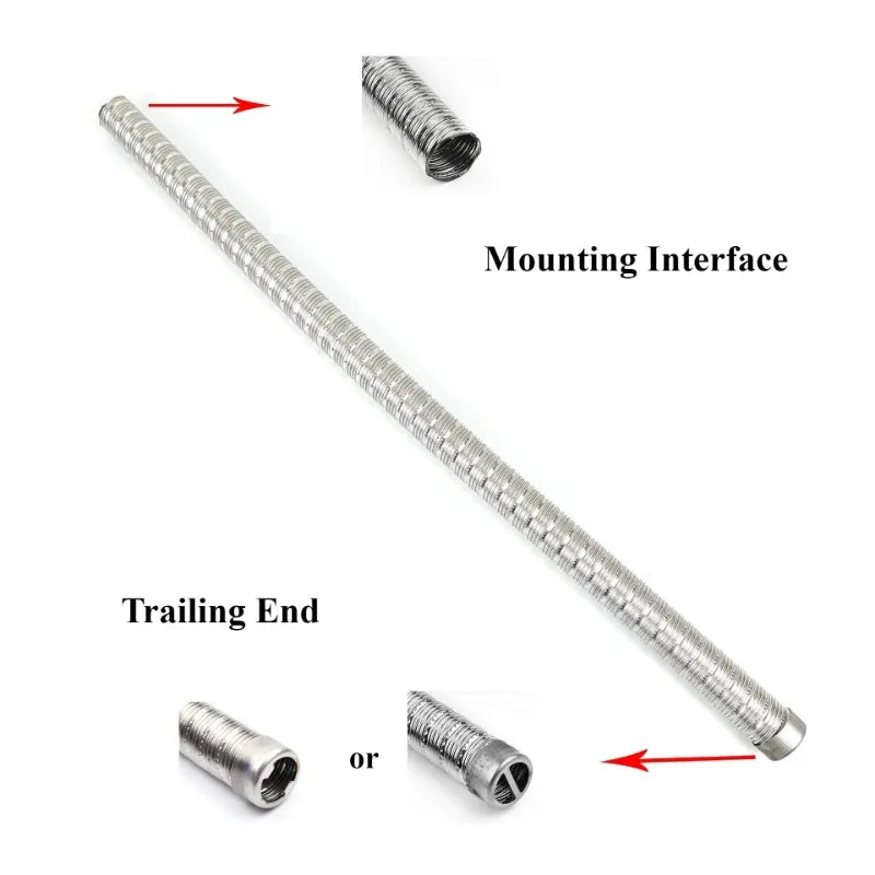 24mm Dual-Layer Stainless Steel Exhaust Pipe for Parking Heaters