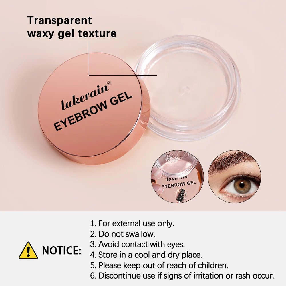 Waterproof Transparent Eyebrow Styling Gel for Natural Lifted Brows