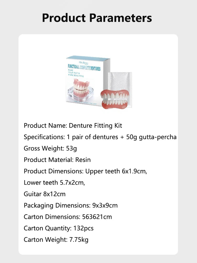 Instant Smile Temporary Dentures for Natural Teeth Alignment - 17