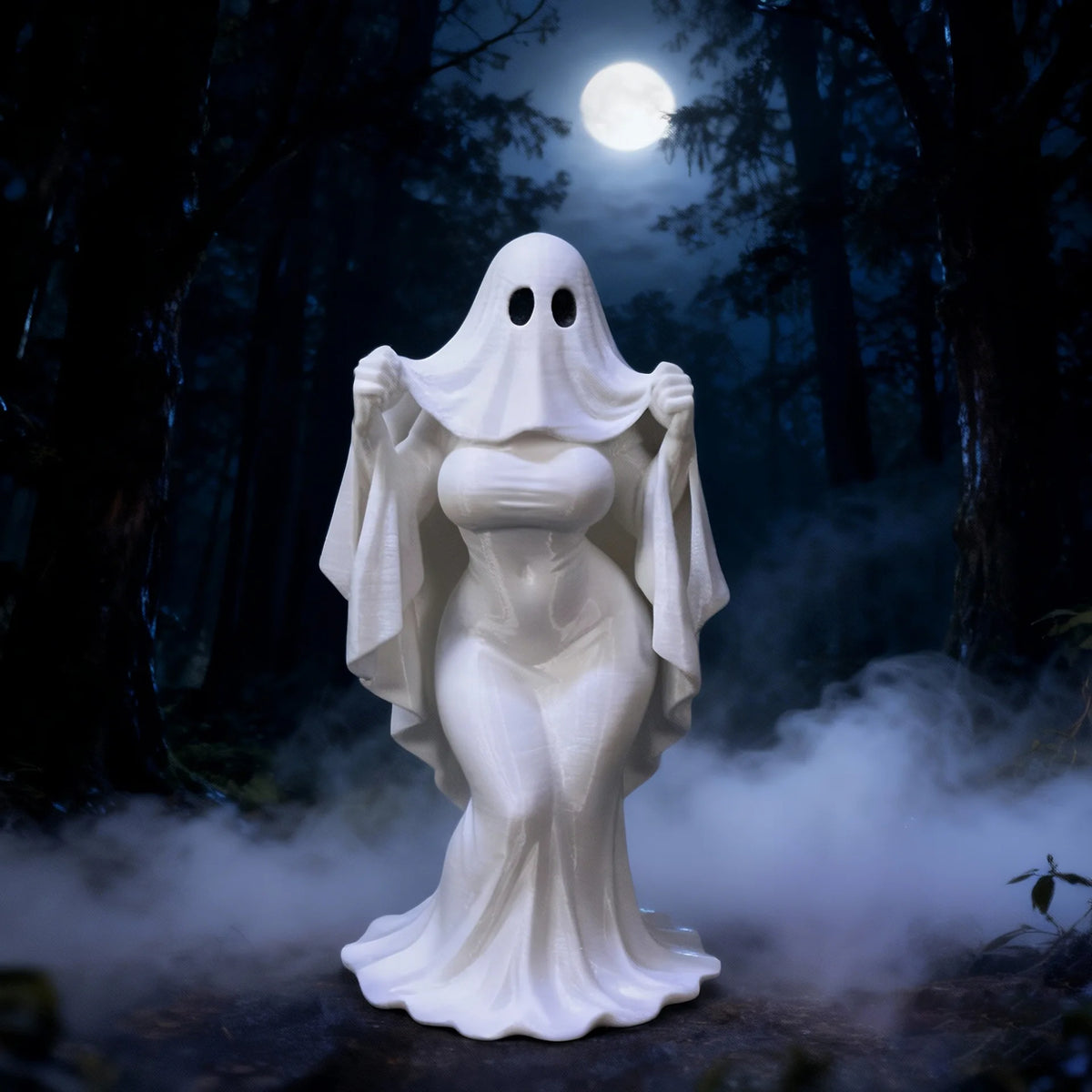 Halloween Ghost Lady Decorative Figurine