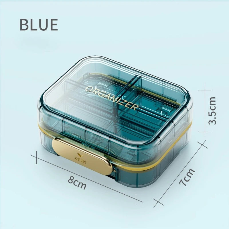 Moisture-Proof 7-Day Portable Travel Pill Organizer - 9