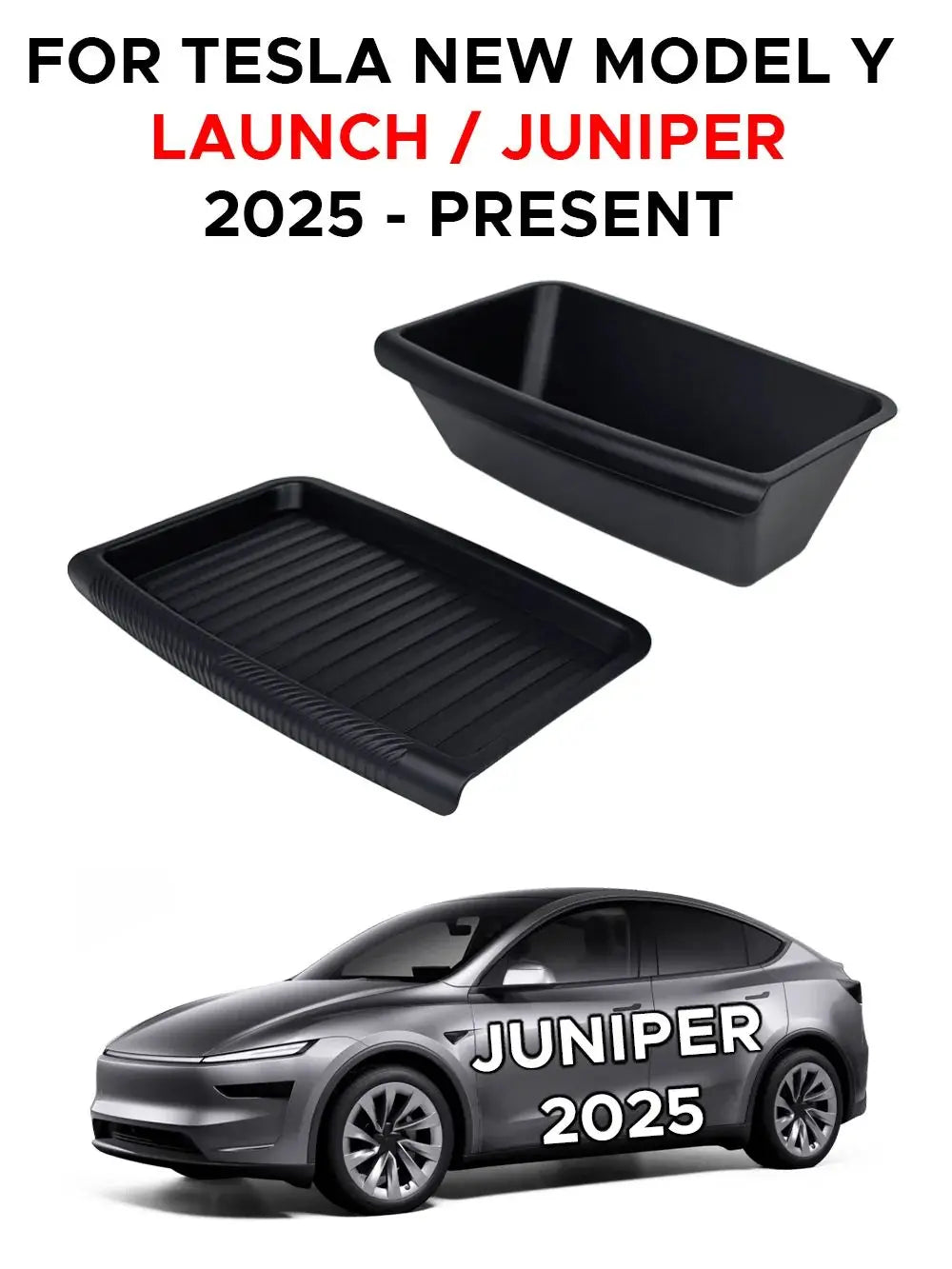 Under Seat Storage Organizer Drawer for 2025 Model Y - 8