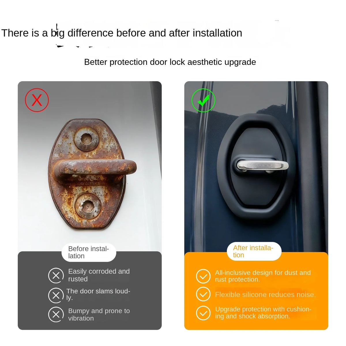 Silicone Car Door Lock Protection and Anti-Collision Dampers