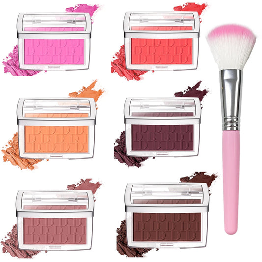 Embossed Matte Finish Powder Blush Palette