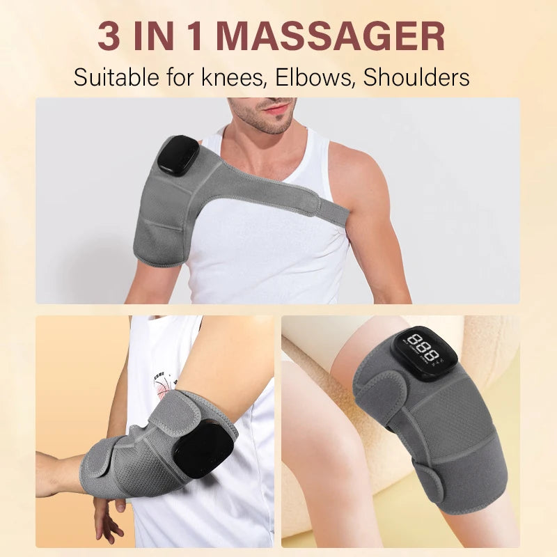 3-in-1 Cordless Vibration Knee and Joint Massager - 3