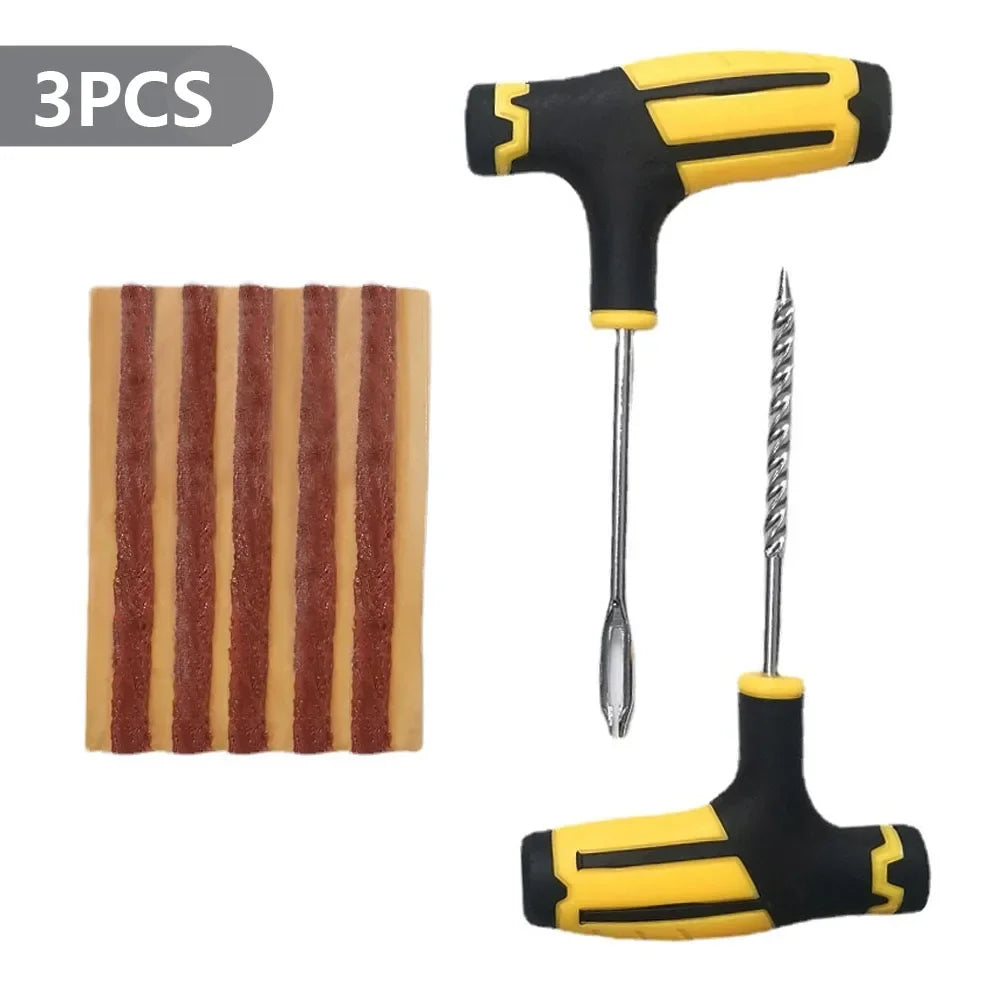 Emergency Tubeless Tire Puncture Repair Kit with Storage Case
