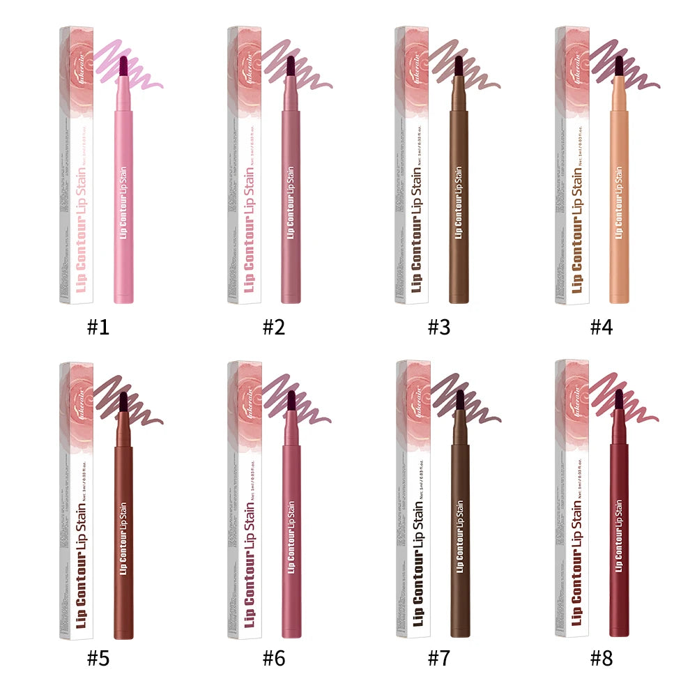 Dual-Ended Matte Lip Contour Stain and Liner Pencil
