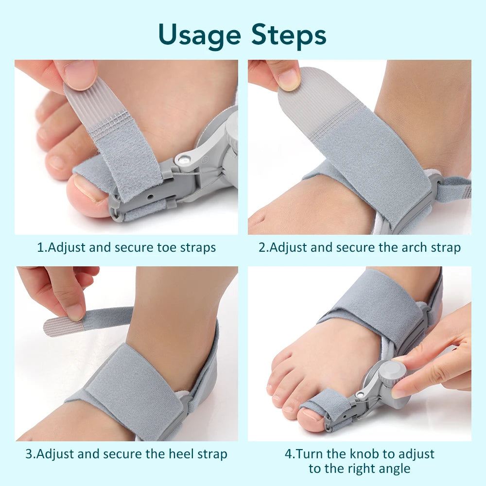 Adjustable Bunion Corrector and Toe Straightener