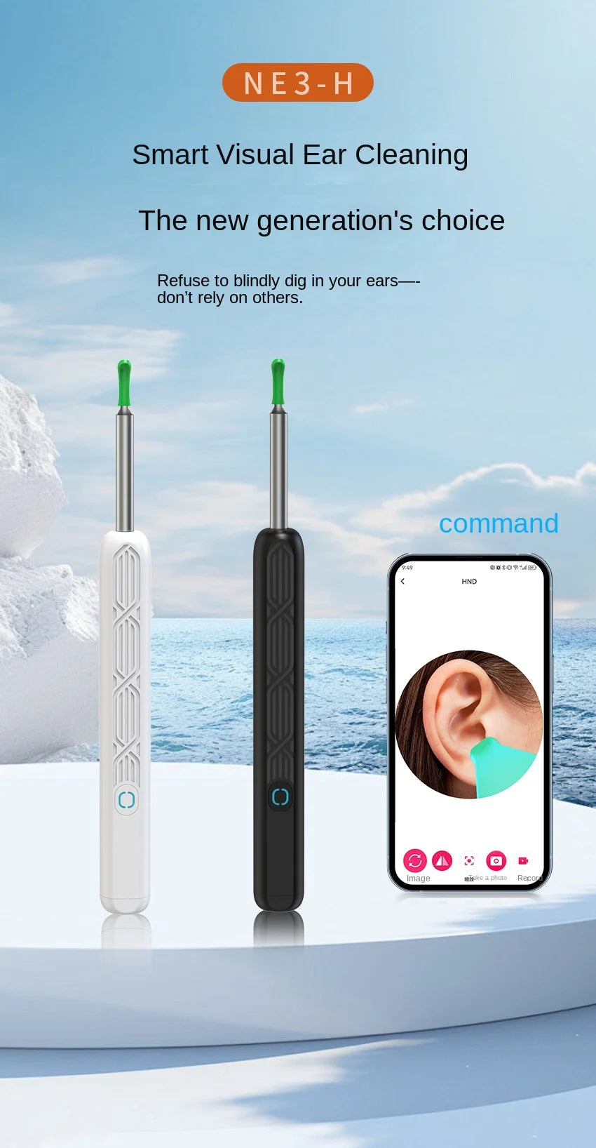 Visual Ear Wax Removal Tool with HD Camera