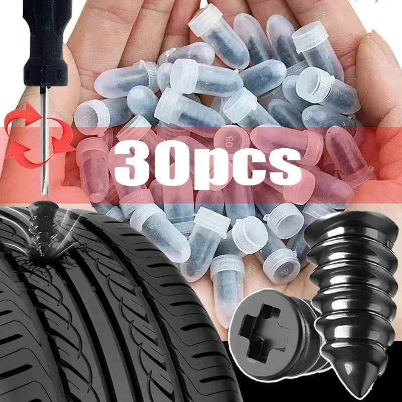 Quick Tire Puncture Repair Rubber Nails for Car and Motorcycle - 8