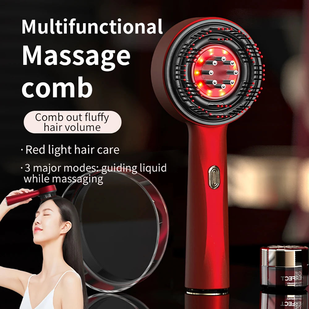 Electric Scalp Massager and Hair Growth Oil Applicator Comb - 8