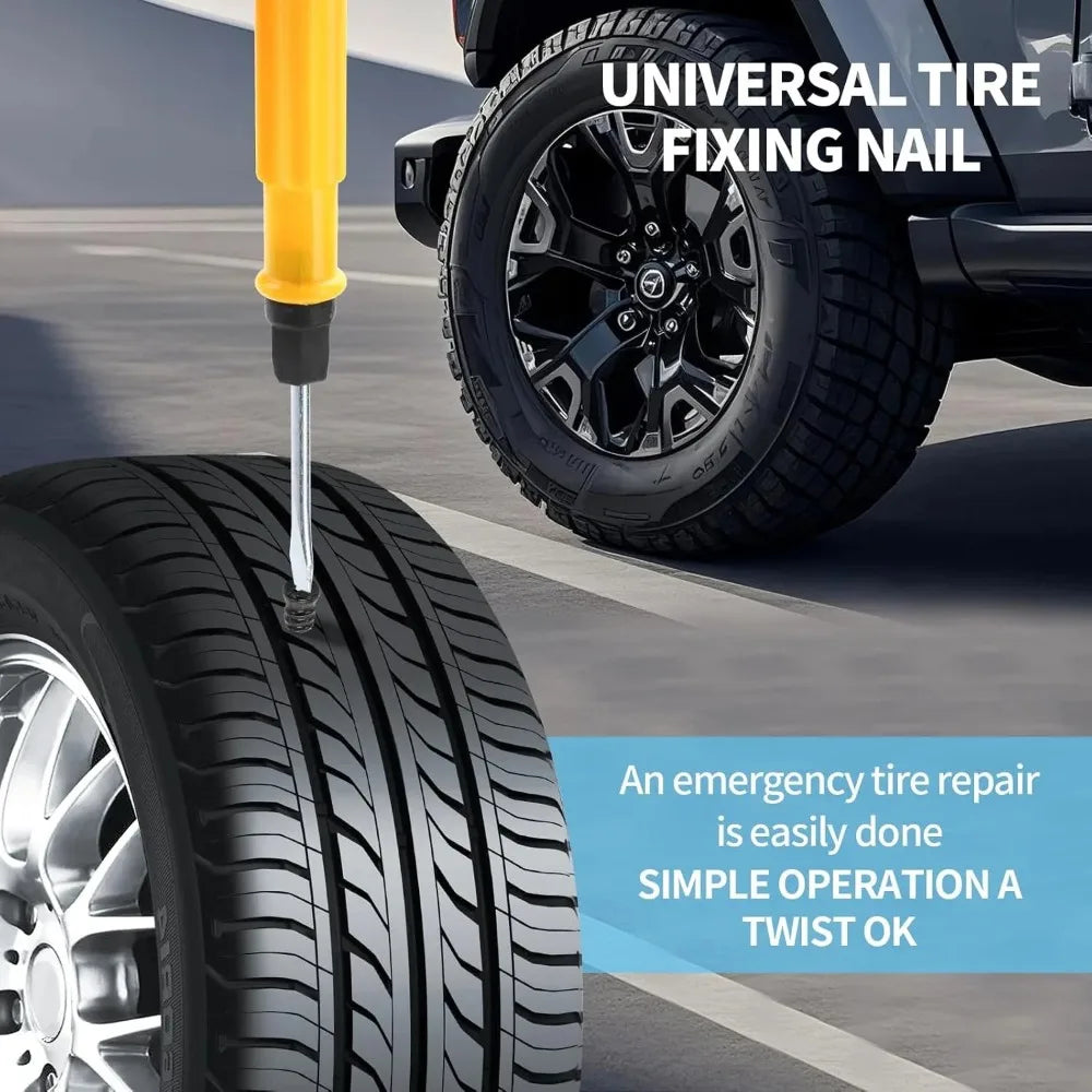 Emergency Tire Puncture Repair Tool Kit