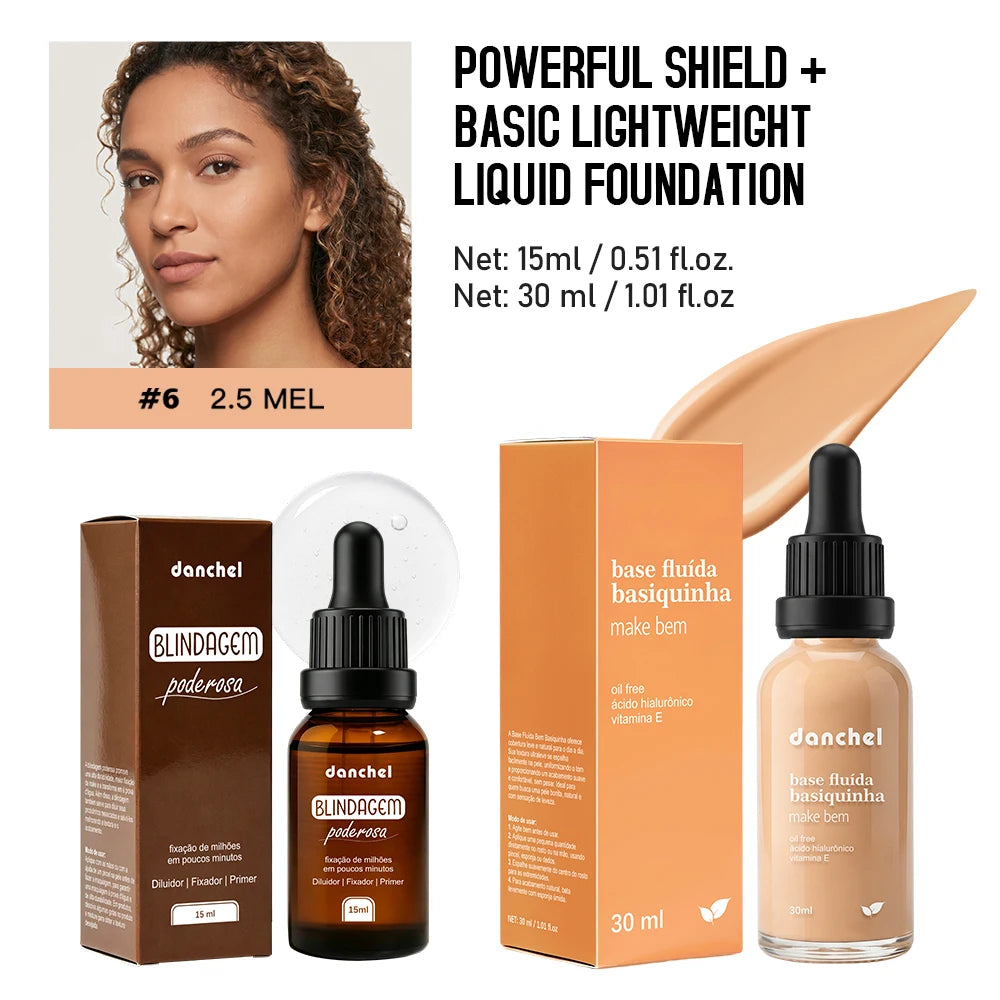 Liquid Foundation and Primer Makeup Set - 23