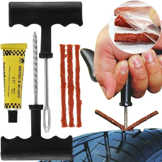 Emergency Tire Repair Tool Kit for Cars and Motorcycles