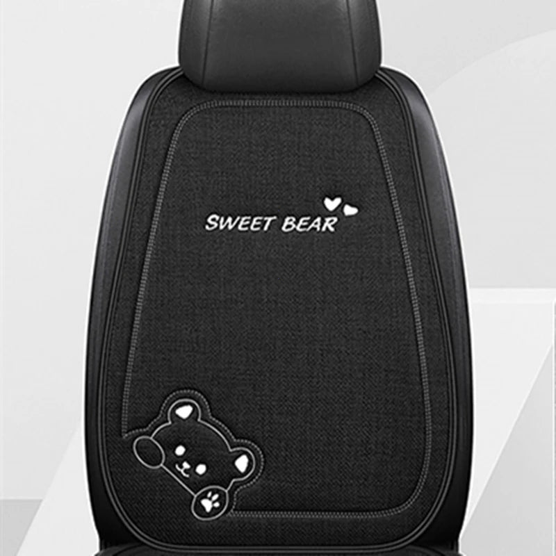 Cute Bear Universal Breathable Car Seat Cushion Protector - 22