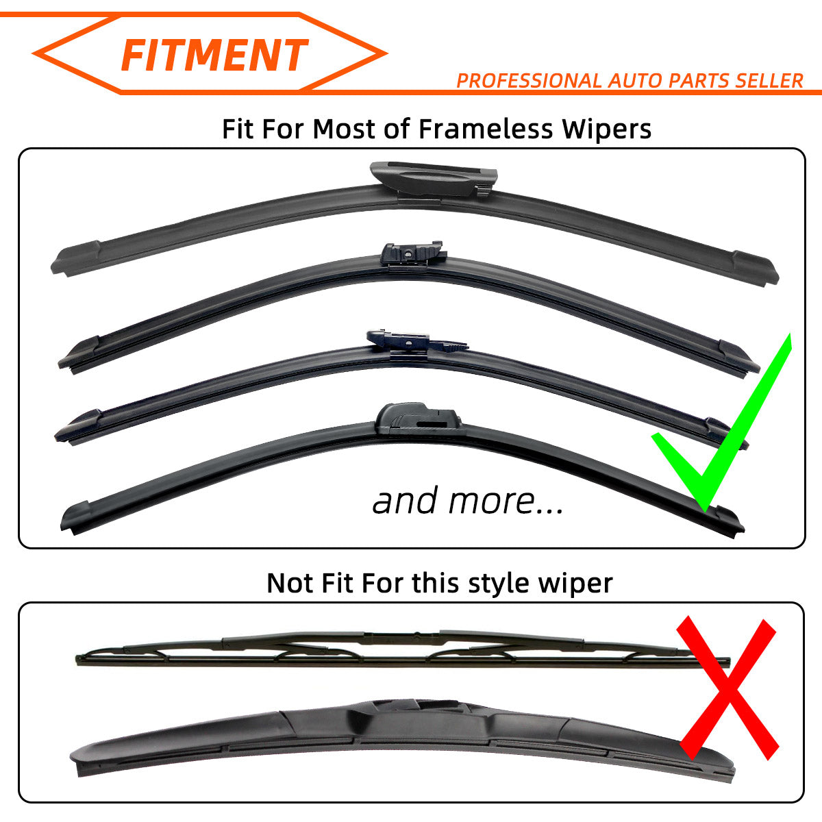 Universal Car Windshield Wiper Blade Rubber Refill Strip - 9