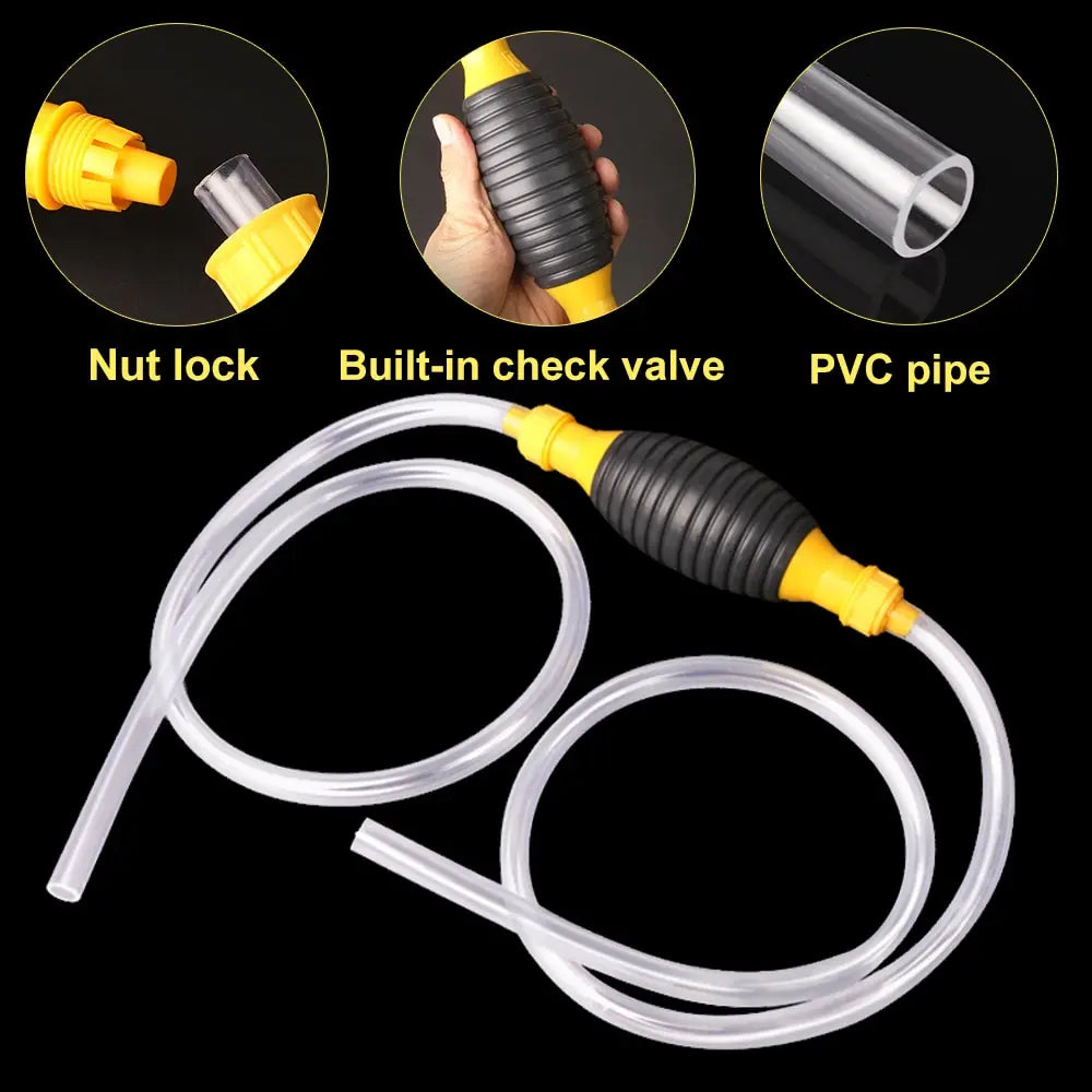 Manual Siphon Fuel Transfer Pump for Cars and Liquid Transfer
