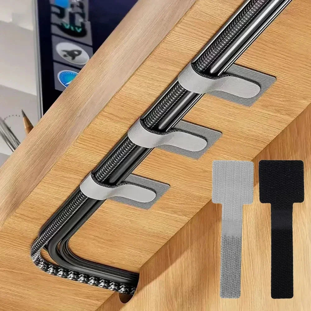 Self-Adhesive Adjustable Cable Management Straps