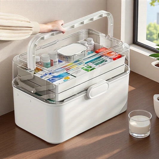 3-Tier Portable First Aid Medical Storage Organizer
