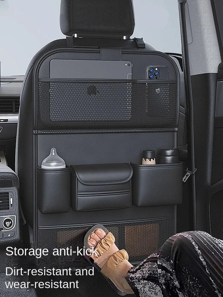 Car Backseat Organizer with Foldable Dining Table and Tablet Holder