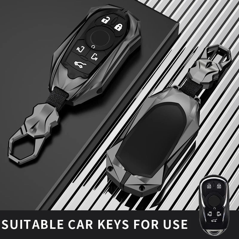 Protective Galvanized Alloy Key Fob Cover for Buick - 14