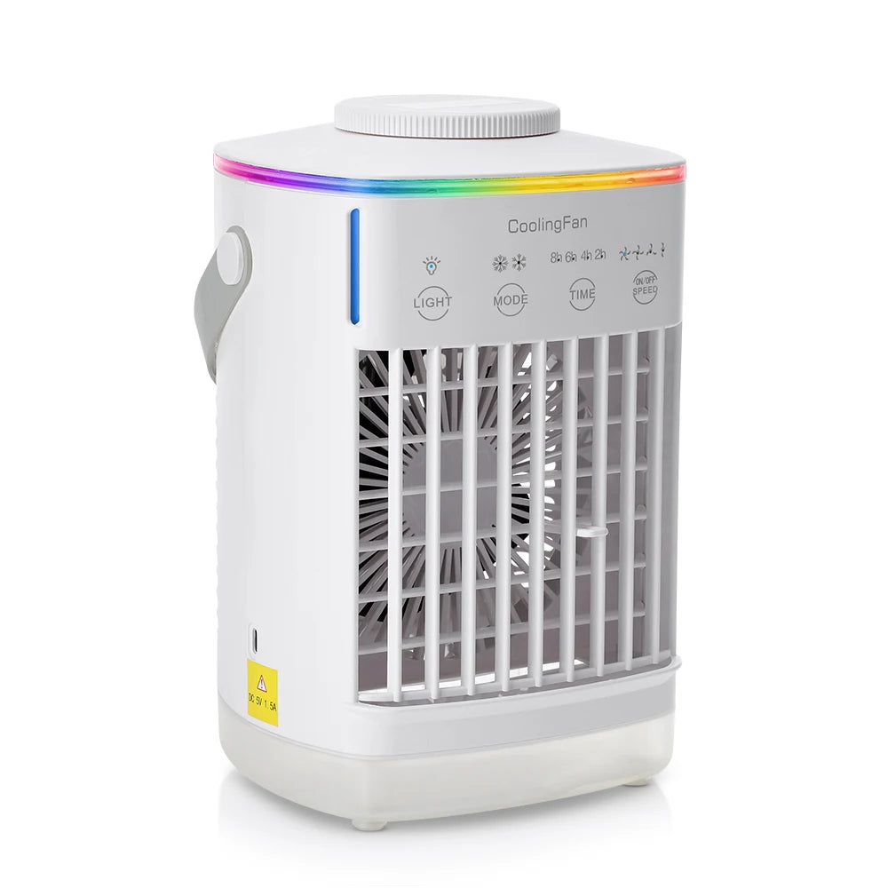 3-in-1 Portable Desktop Air Cooler and Humidifier Fan