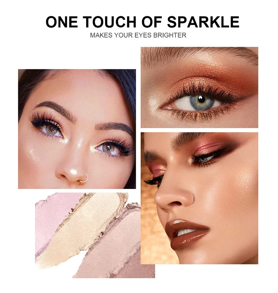 Waterproof Shimmer Eyeshadow Stick for Instant Eye Brightening - 6