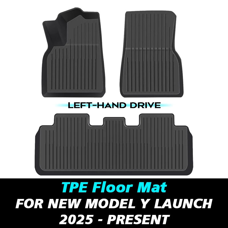 All-Weather TPE Floor Mats and Cargo Liner for 2025 Tesla Model Y