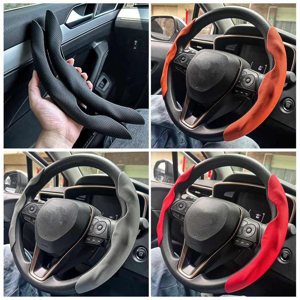 Anti-Slip Steering Wheel Booster Cover for Enhanced Grip - 1