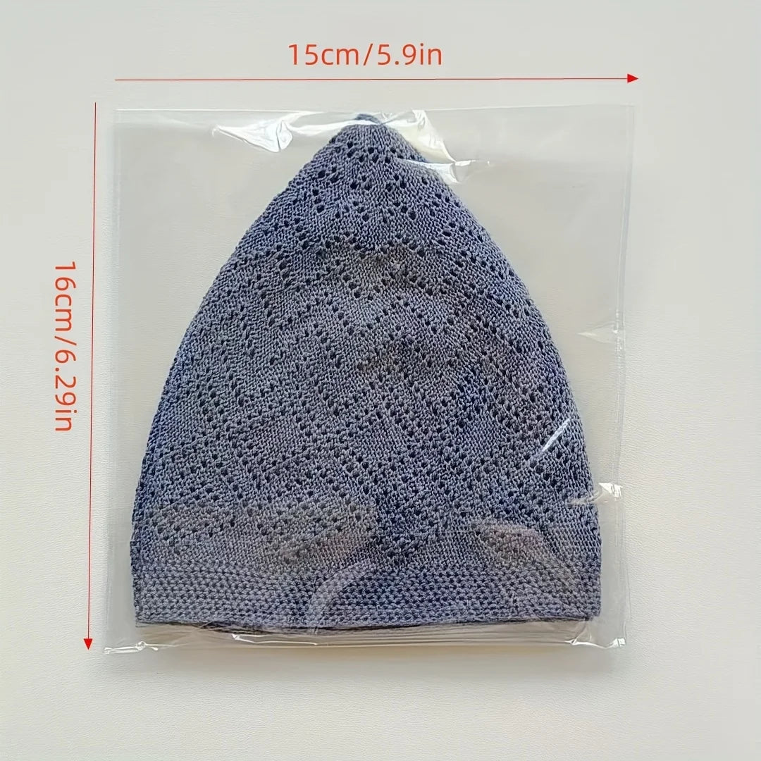 Mens Breathable Mesh Muslim Prayer Cap Lightweight Ramadan Taqiyah Hat
