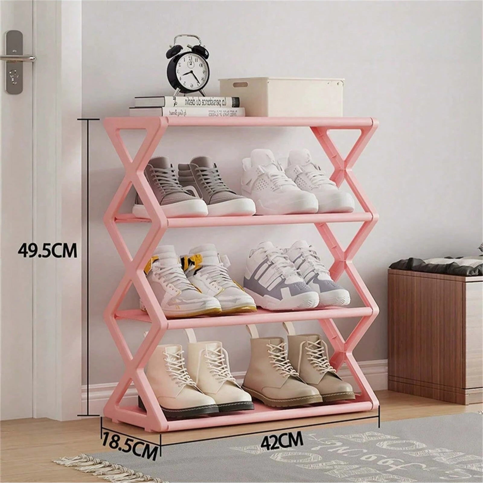 Stackable 4-Tier Expandable Shoe Storage Rack - 11