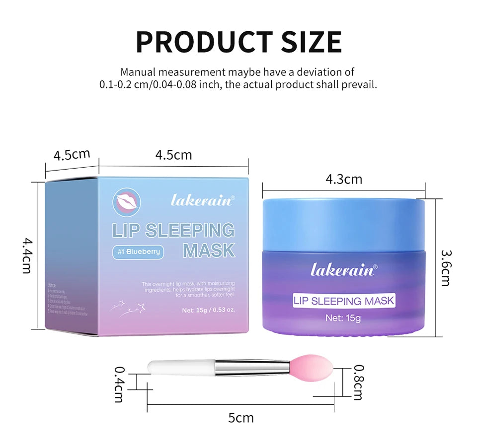 Hydrating Dual-Color Lip Sleeping Mask for Dry Cracked Lips - 17