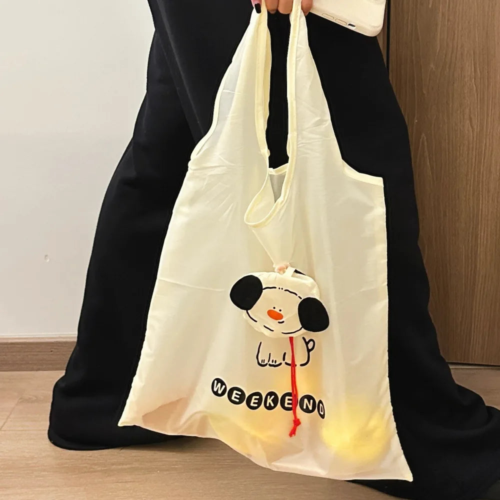 Foldable Cartoon Dog Reusable Shopping Bag